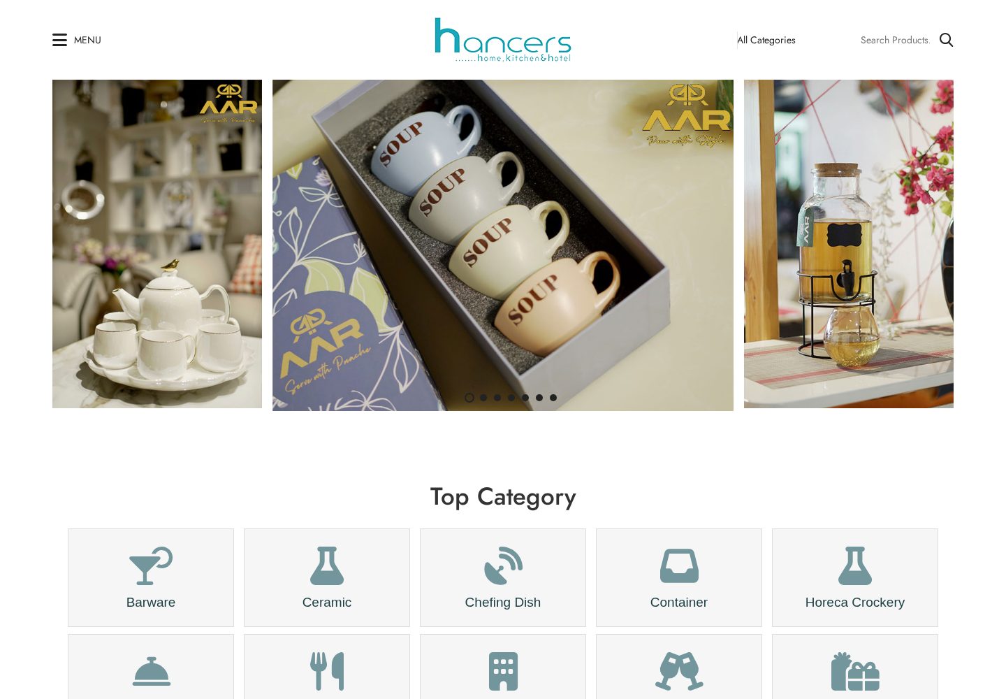 Hancers website preview