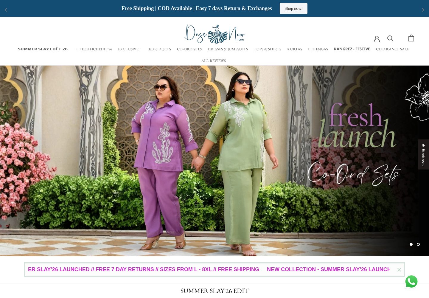 Desi Noor website preview